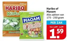 Hoogvliet Haribo of Maoam aanbieding