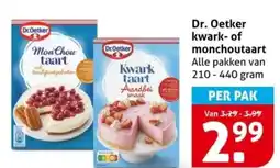 Hoogvliet Dr. Oetker kwark-of monchoutaart aanbieding