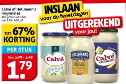 Hoogvliet Calvé of Hellmann's mayonaise aanbieding