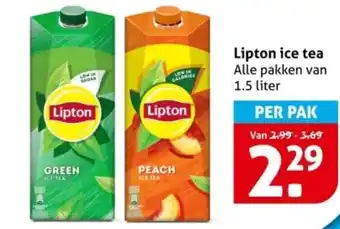 Hoogvliet Lipton ice tea aanbieding