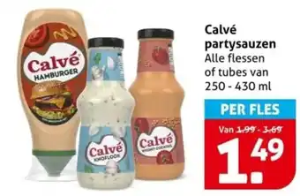 Hoogvliet Calvé partysauzen aanbieding