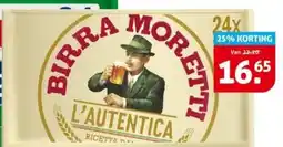 Hoogvliet Birra Moretti aanbieding