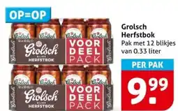 Hoogvliet Grolsch Herfstbok aanbieding