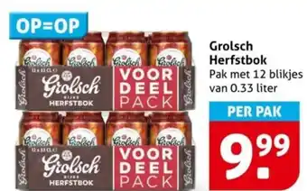 Hoogvliet Grolsch Herfstbok aanbieding