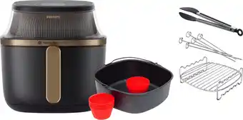 Coolblue Philips Airfryer XL 3000 Serie NA332/00 + Dubbellaagse kookset + Bakmeesterset aanbieding