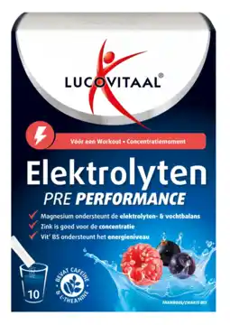 De Online Drogist Lucovitaal Elektrolyten Pre Performance Sticks aanbieding