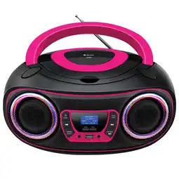 ANWB Denver TDB212PINK DAB+/FM Radio Boombox Zwart-Roze aanbieding