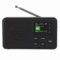 ANWB Denver DAB57 DAB+/FM Radio Wekkerfunctie Zwart aanbieding