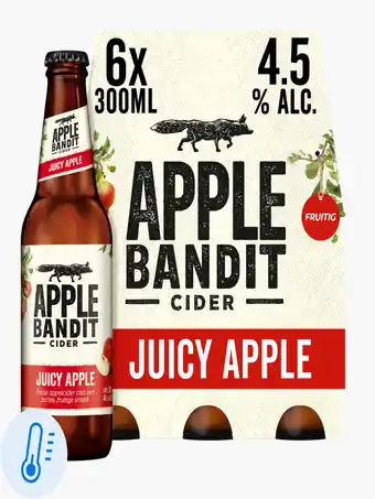 Flink Apple Bandit Juicy apple 4,5% 6-pack 30cl aanbieding