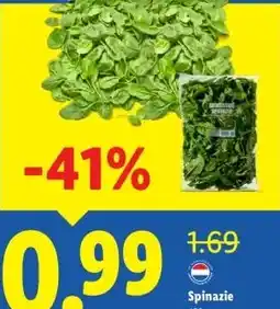 Lidl Spinazie aanbieding