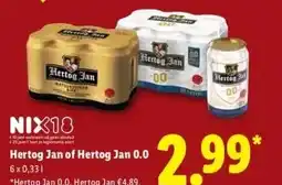 Lidl Hertog Jan of Hertog Jan 0.0 aanbieding