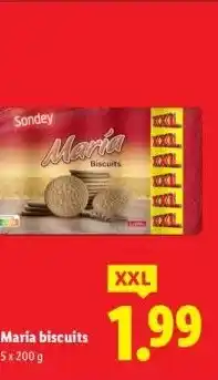Lidl Maria biscuits aanbieding