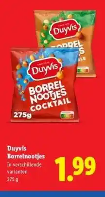 Lidl Duyvis Borrelnootjes aanbieding