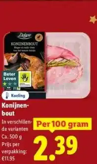 Lidl Konijnen- bout aanbieding
