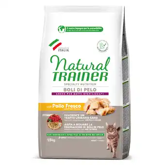 Zooplus Natural Trainer Haarbal met Kip Brokken voor katten - Dubbelpak: 2 x 1,5 kg aanbieding