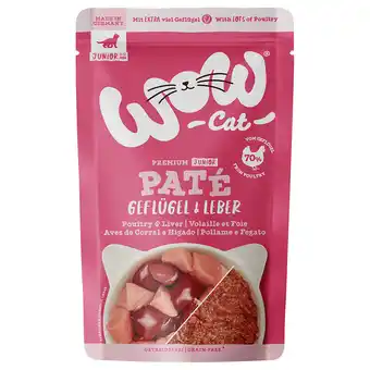 Zooplus Voordeelpakket 24 x 125 g WOW Cat Junior Gevogelte & Lever nat kattenvoer aanbieding