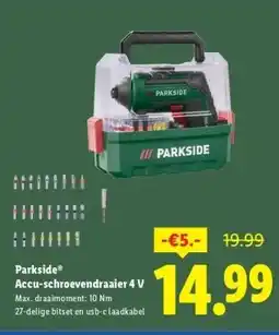 Lidl Parkside® Accu-schroevendraaier 4 V aanbieding