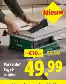 Lidl Parkside Tegel- snijder aanbieding