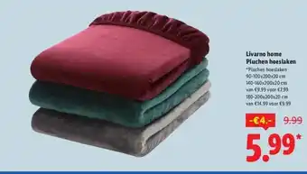 Lidl Livarno home Pluchen hoeslaken aanbieding