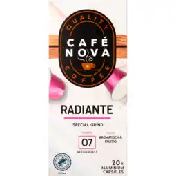 Dekamarkt Cafe Nova Koffiecups espresso radiante aanbieding