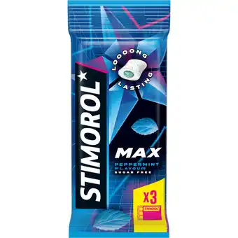 Dekamarkt Stimorol Kauwgom max peppermint 3 st aanbieding