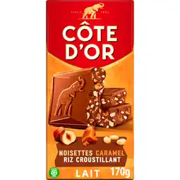 Dekamarkt Côte d'Or Chocoladereep hazelnoot karamel aanbieding