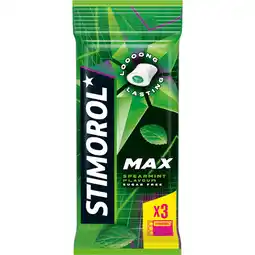 Dekamarkt Stimorol Kauwgom max spearmint 3 st aanbieding