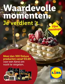 Lidl Deluxe producten voor een Kerst aanbieding
