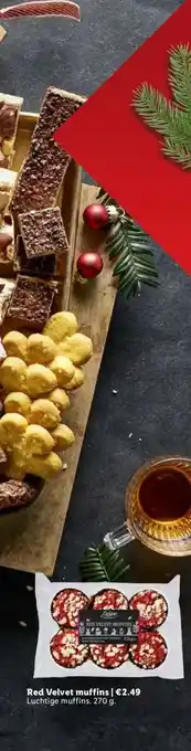 Lidl Red Velvet muffins aanbieding
