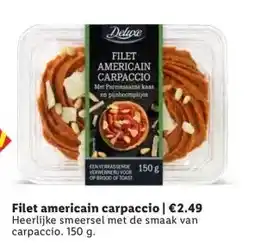 Lidl Filet americain carpaccio aanbieding