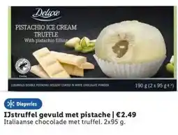 Lidl IJstruffel gevuld met pistache aanbieding