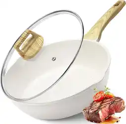 Amazon GiPP Swokpan 24 cm, 2,5 l keramische antiaanbaklaag, PFOS/PFOA-vrij, voor alle warmtebronnen, wit aanbieding