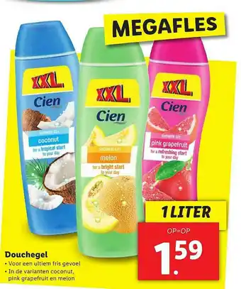 Lidl Cien Douchegel aanbieding