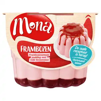 Dekamarkt Mona Pudding framboos aanbieding