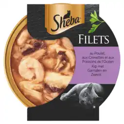 Dekamarkt Sheba Kattenvoer filets kip garnaal zeevis aanbieding
