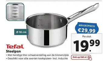 Lidl Tefal Steelpan aanbieding