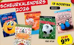 Boekenvoordeel SCHEURKALENDERS 2026 aanbieding