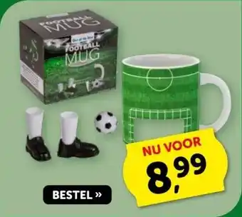 Boekenvoordeel MUG FOOTBALL aanbieding