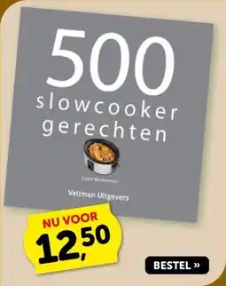 Boekenvoordeel 500 slowcooker gerechten aanbieding