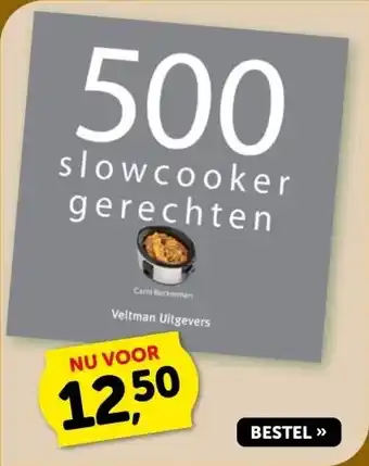 Boekenvoordeel 500 slowcooker gerechten aanbieding