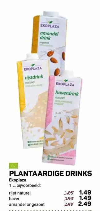 Ekoplaza Plantaardige Drinks Ekoplaza aanbieding