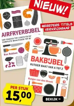 Boekenvoordeel MEERDERE TITELS VERKRIJGBAAR AIRFRYERBJBEL BAKBYBEL aanbieding