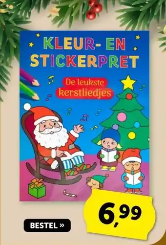 Boekenvoordeel KLEUR-EN STICKERPRET aanbieding