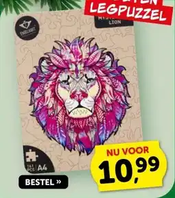 Boekenvoordeel HOUTEN LEGPUZZEL aanbieding