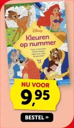 Boekenvoordeel Disney Kleuren op nummer aanbieding