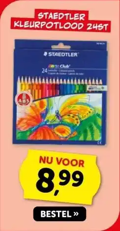 Boekenvoordeel STAEDTLER KLEURPOTLOOD 24ST aanbieding