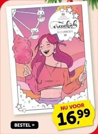 Boekenvoordeel Creachick kleurboek deel 3 aanbieding