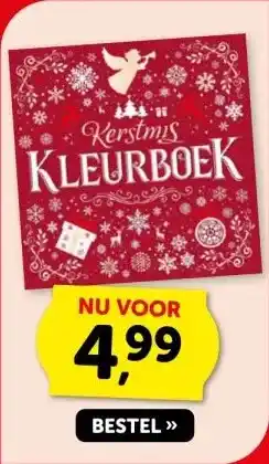 Boekenvoordeel Kerstmis KLEURBOEK aanbieding