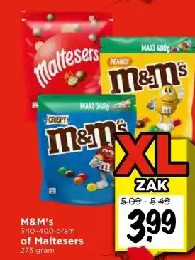 Vomar Voordeelmarkt M&M's aanbieding