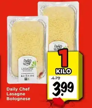 Vomar Voordeelmarkt Daily Chef Lasagne Bolognese aanbieding